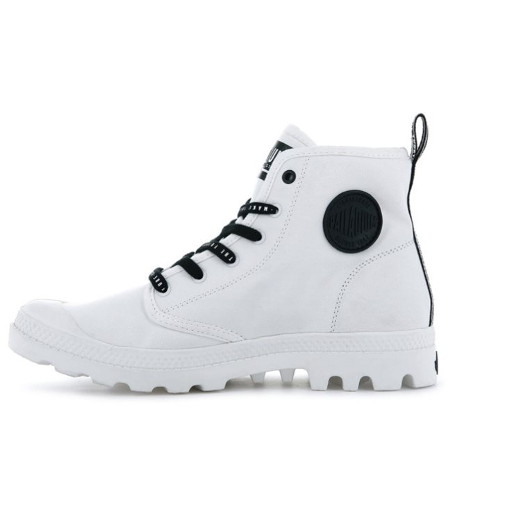 Palladium Pampa Hi Future Men's Boots White | UK A214-TSW